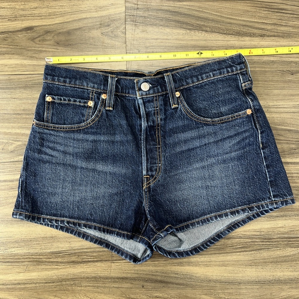 Levi's 501 Original Fit High-Rise Women's Jean Shorts 30" Dark Wash